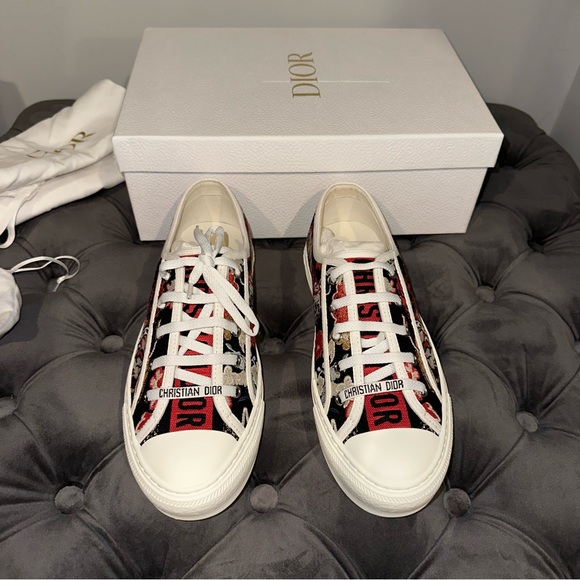 Dior Shoes - New Size 39.5 Dior Walk N Dior Black Sneakers